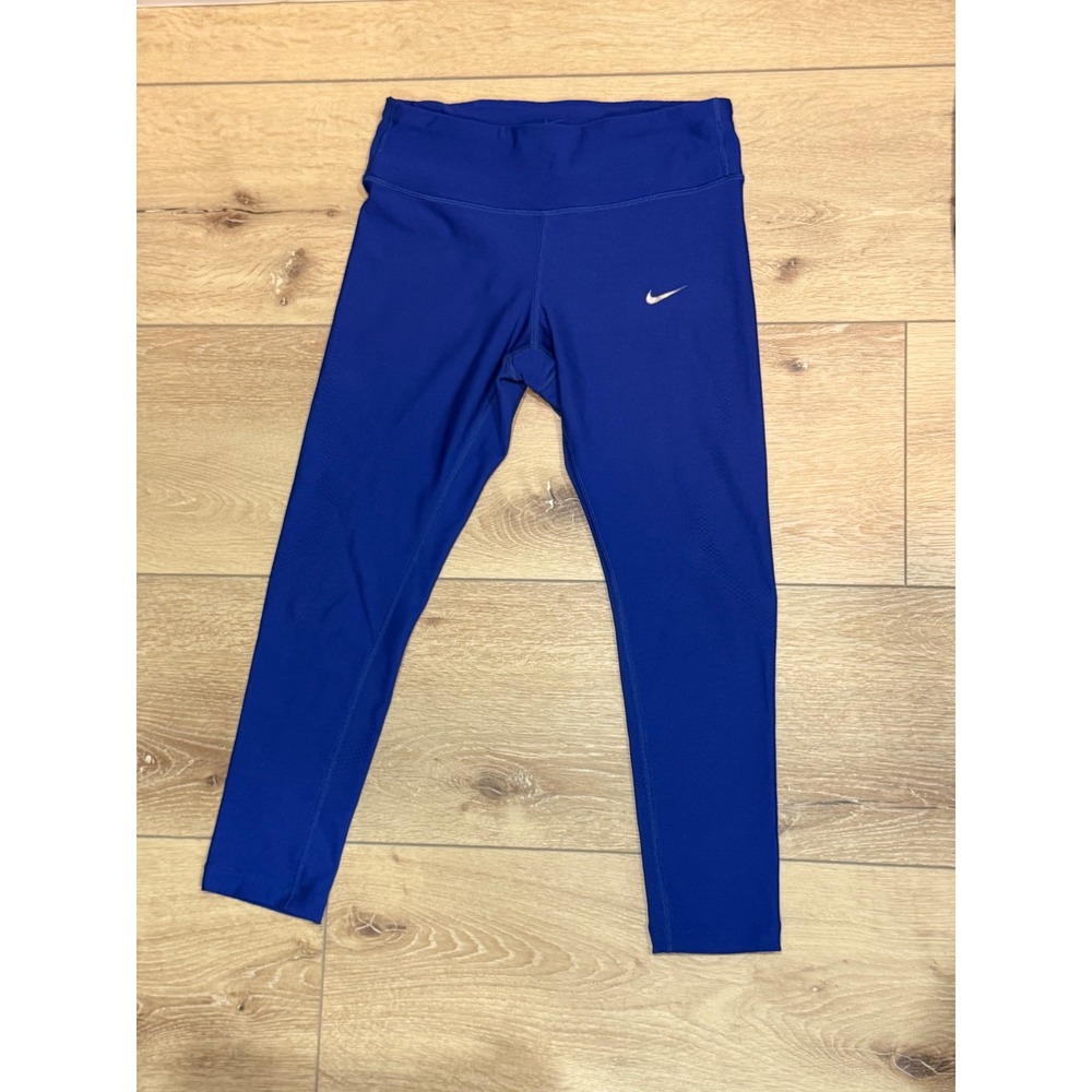 Nike Dri-FIT Womens‎ Blue Running Leggings Cropped Size S